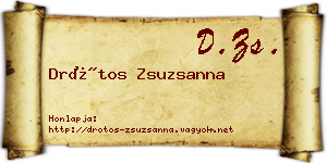 Drótos Zsuzsanna névjegykártya
