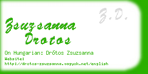 zsuzsanna drotos business card