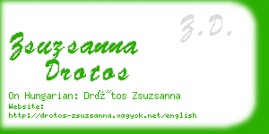 zsuzsanna drotos business card